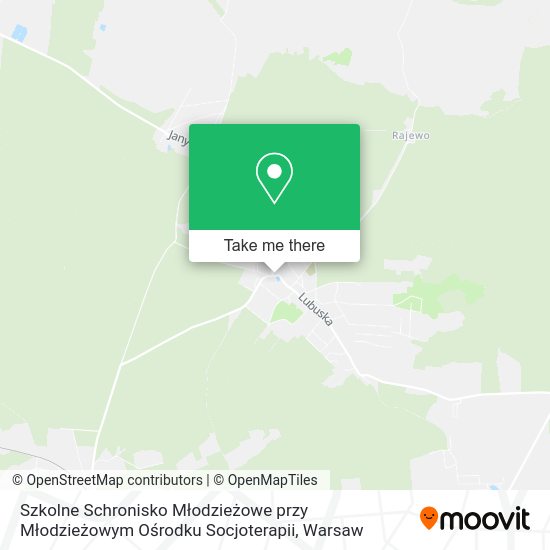 Szkolne Schronisko Młodzieżowe przy Młodzieżowym Ośrodku Socjoterapii map