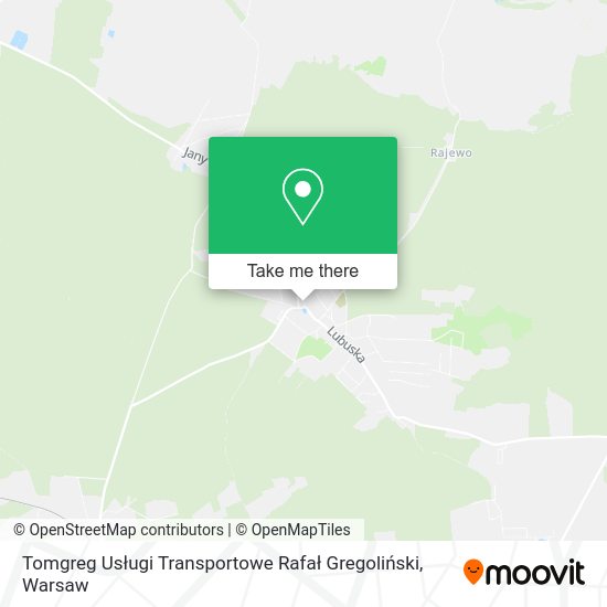 Tomgreg Usługi Transportowe Rafał Gregoliński map