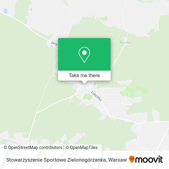 Stowarzyszenie Sportowe Zielonogórzanka map