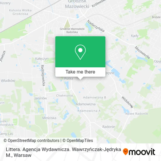 Littera. Agencja Wydawnicza. Wawrzyńczak-Jędryka M. map