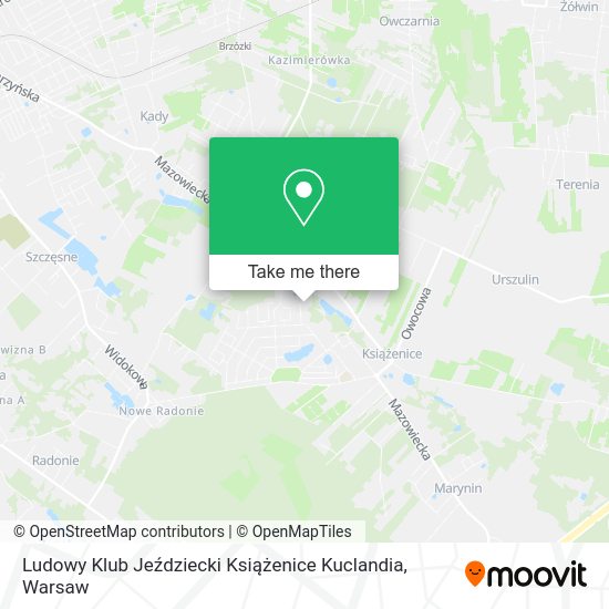 Ludowy Klub Jeździecki Książenice Kuclandia map