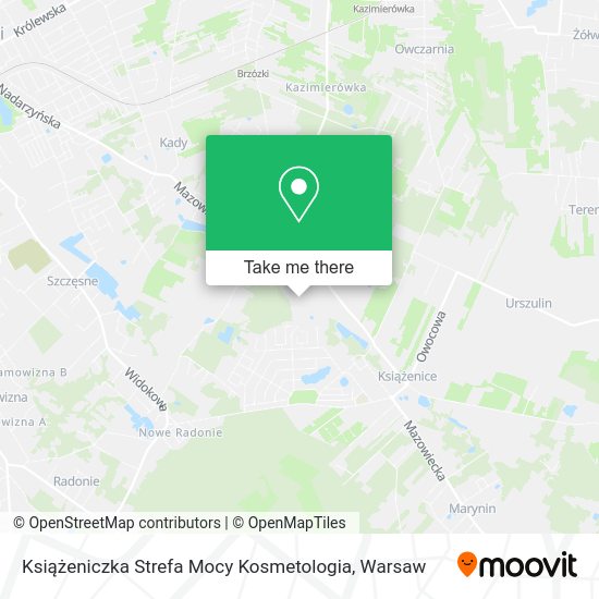 Książeniczka Strefa Mocy Kosmetologia map