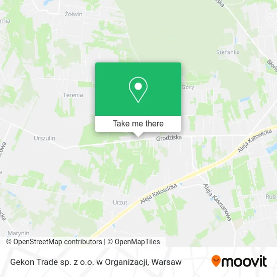 Gekon Trade sp. z o.o. w Organizacji map