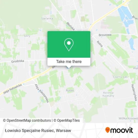 Карта Łowisko Specjalne Rusiec
