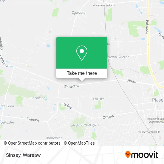 Sinsay map