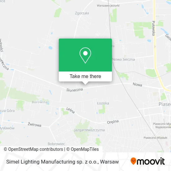 Simel Lighting Manufacturing sp. z o.o. map