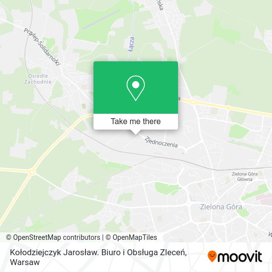 Kołodziejczyk Jarosław. Biuro i Obsługa Zleceń map