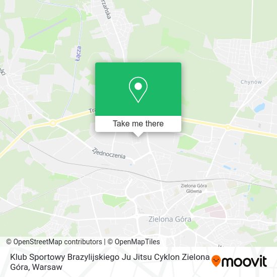 Klub Sportowy Brazylijskiego Ju Jitsu Cyklon Zielona Góra map