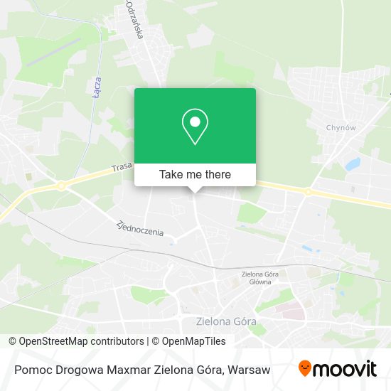 Pomoc Drogowa Maxmar Zielona Góra map