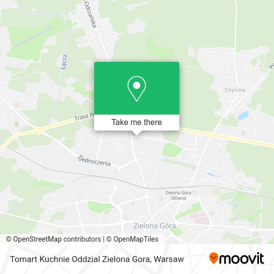 Tomart Kuchnie Oddzial Zielona Gora map