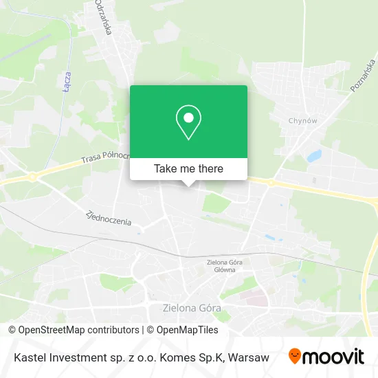 Карта Kastel Investment sp. z o.o. Komes Sp.K