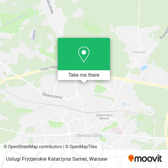 Usługi Fryzjerskie Katarzyna Samel map