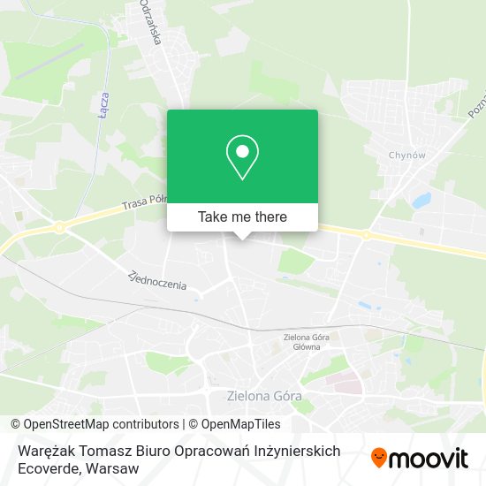 Warężak Tomasz Biuro Opracowań Inżynierskich Ecoverde map