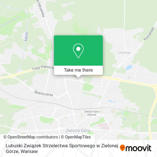 Lubuski Związek Strzelectwa Sportowego w Zielonej Górze map