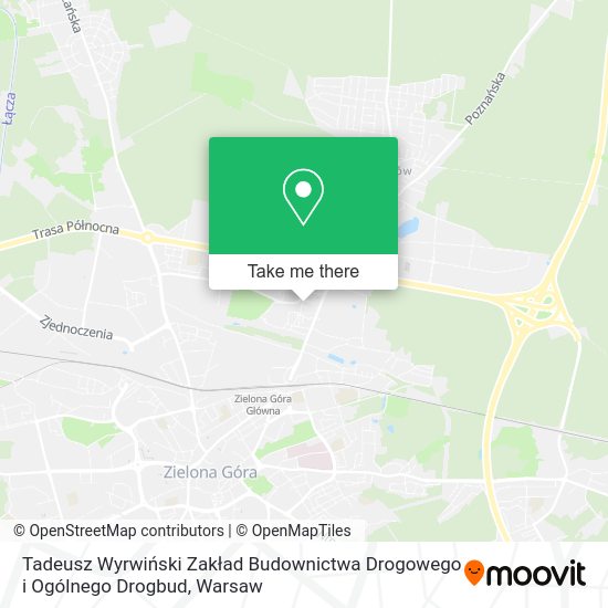 Tadeusz Wyrwiński Zakład Budownictwa Drogowego i Ogólnego Drogbud map