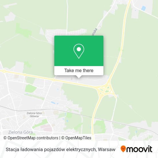 Карта Stacja ładowania pojazdów elektrycznych