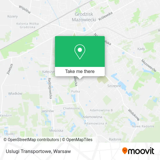 Uslugi Transportowe map