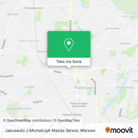 Jaksaauto J.Michalczyk Mazda Serwis map