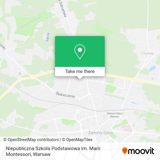 Карта Niepubliczna Szkoła Podstawowa im. Marii Montessori