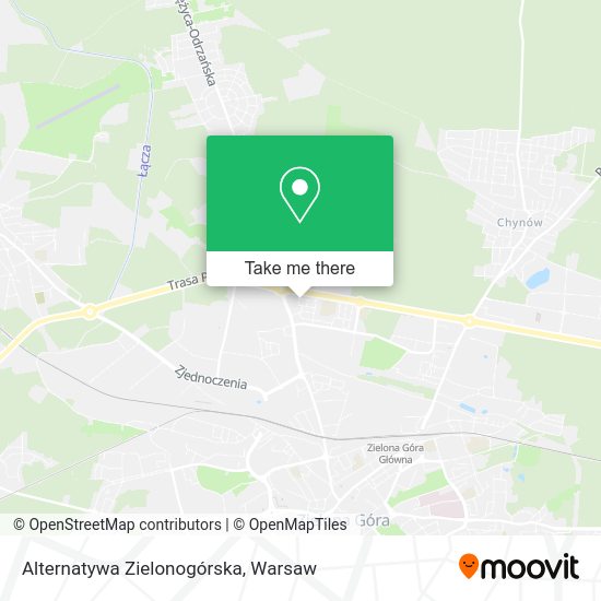 Alternatywa Zielonogórska map