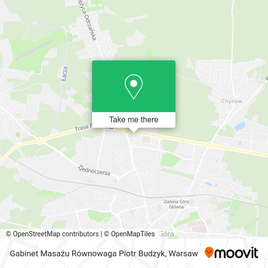 Gabinet Masażu Równowaga Piotr Budzyk map