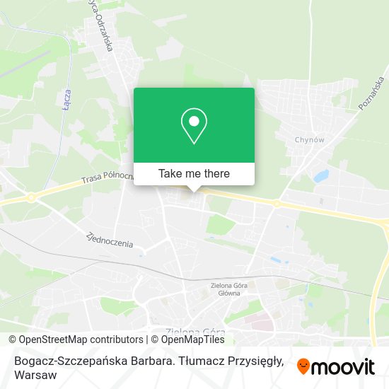 Bogacz-Szczepańska Barbara. Tłumacz Przysięgły map