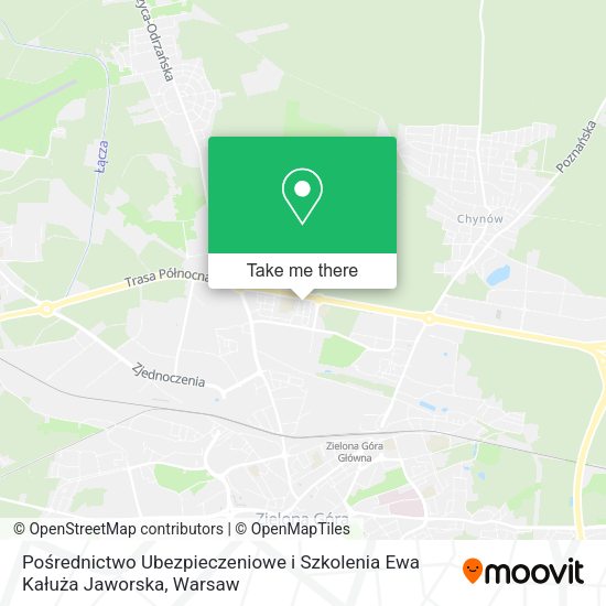 Pośrednictwo Ubezpieczeniowe i Szkolenia Ewa Kałuża Jaworska map