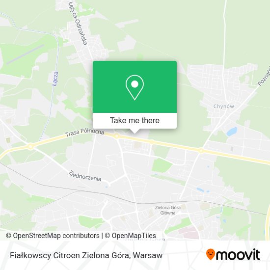 Fiałkowscy Citroen Zielona Góra map