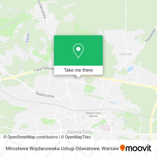 Mirosława Wojdanowska Usługi Oświatowe map