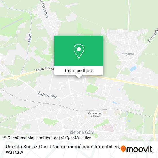 Urszula Kusiak Obrót Nieruchomościami Immobilien map