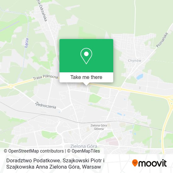 Doradztwo Podatkowe. Szajkowski Piotr i Szajkowska Anna Zielona Góra map