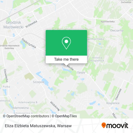 Eliza Elżbieta Matuszewska map