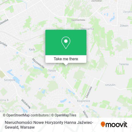 Nieruchomości Nowe Horyzonty Hanna Jaźwiec-Gewald map