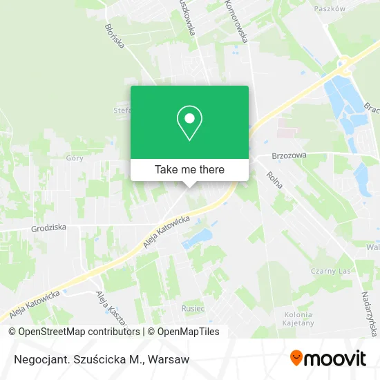 Карта Negocjant. Szuścicka M.