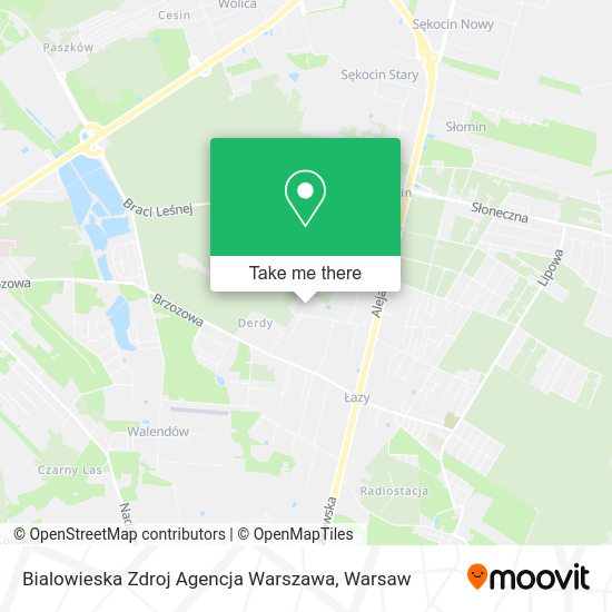 Bialowieska Zdroj Agencja Warszawa map