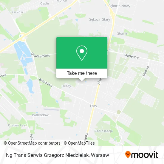 Ng Trans Serwis Grzegorz Niedzielak map