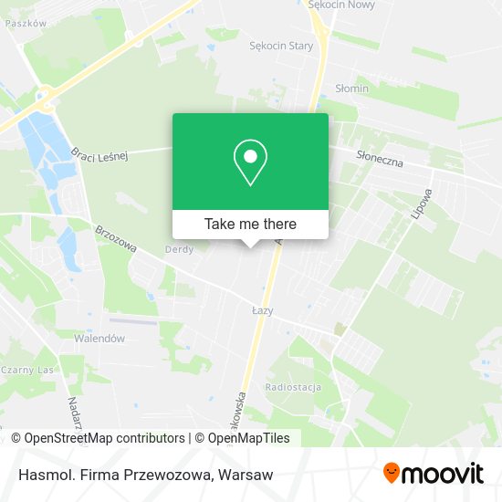 Hasmol. Firma Przewozowa map