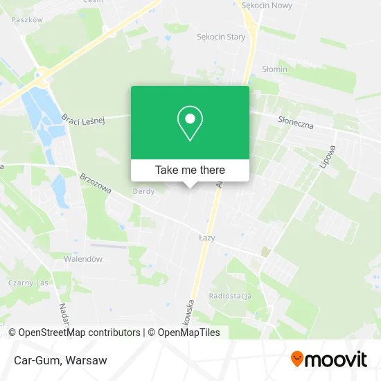 Car-Gum map