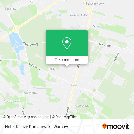 Hotel Książę Poniatowski map