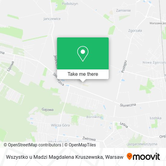 Wszystko u Madzi Magdalena Kruszewska map