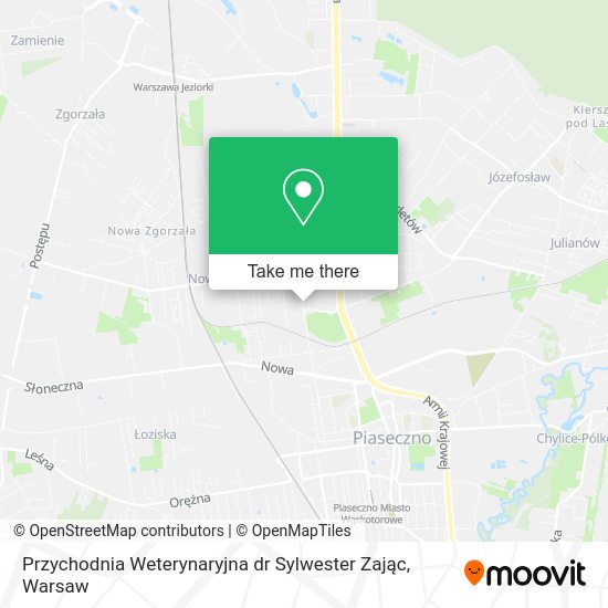 Przychodnia Weterynaryjna dr Sylwester Zając map