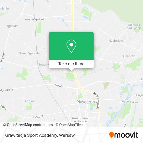 Grawitacja Sport Academy map