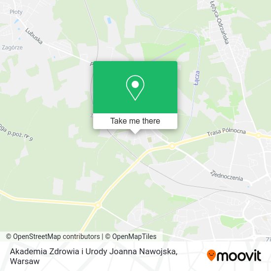 Akademia Zdrowia i Urody Joanna Nawojska map