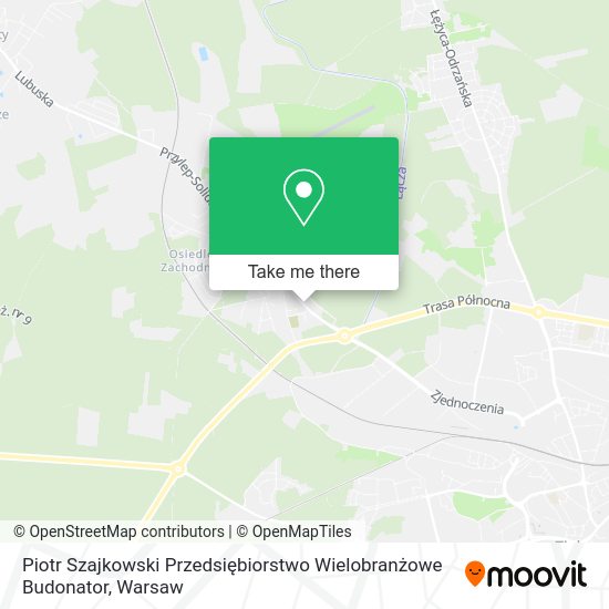 Piotr Szajkowski Przedsiębiorstwo Wielobranżowe Budonator map