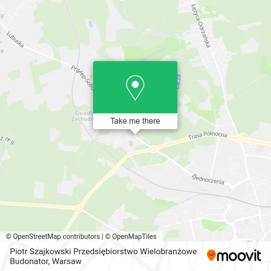 Карта Piotr Szajkowski Przedsiębiorstwo Wielobranżowe Budonator