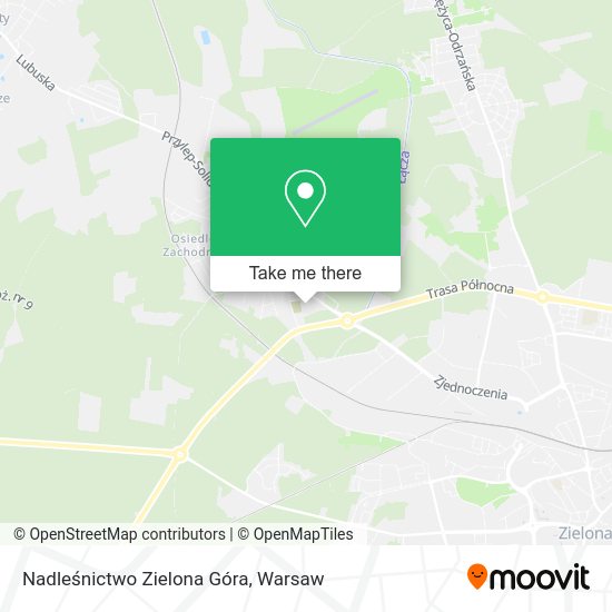 Nadleśnictwo Zielona Góra map