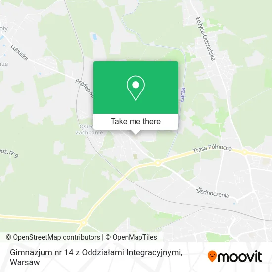 Карта Gimnazjum nr 14 z Oddziałami Integracyjnymi