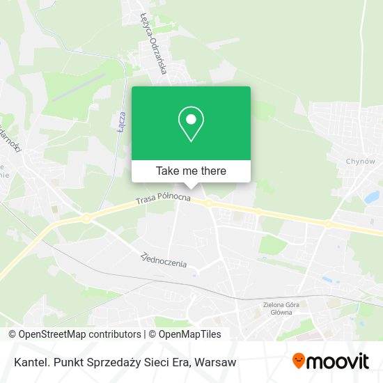 Kantel. Punkt Sprzedaży Sieci Era map