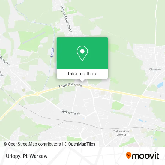 Карта Urlopy. Pl