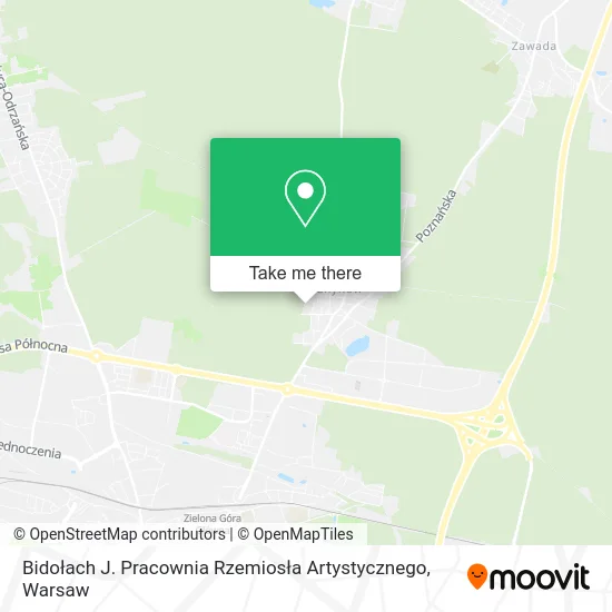 Bidołach J. Pracownia Rzemiosła Artystycznego map